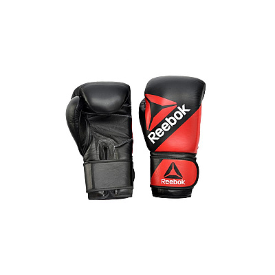 Combat Leather Training Glove - 16oz Red/Black